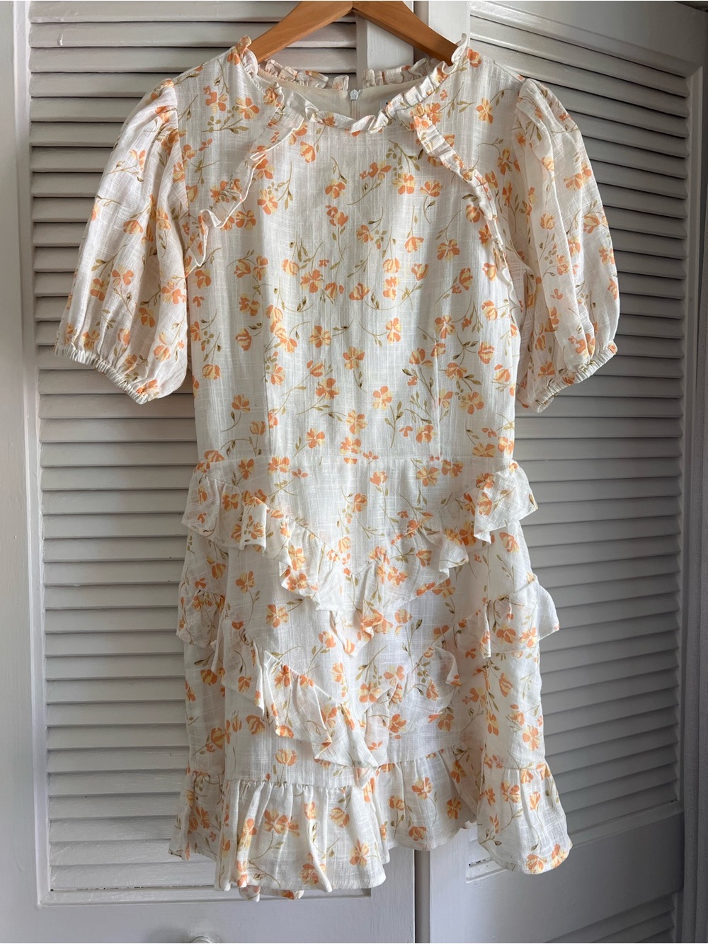 Sabo Skirt Floral Ruffle Mini Dress